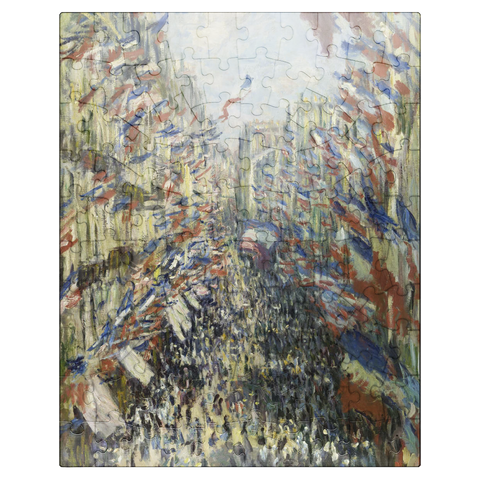 puzzleplate Claude Monets The Rue Montorgueil in Paris 1878 100 Jigsaw Puzzle