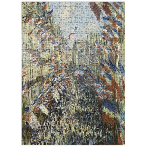 puzzleplate Claude Monets The Rue Montorgueil in Paris 1878 500 Jigsaw Puzzle
