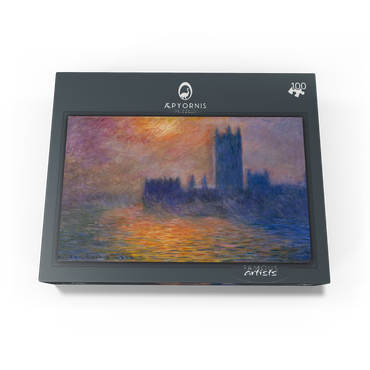 Claude Monets The Houses of Parliament Sunset 1904 100 Jigsaw Puzzle box view1
