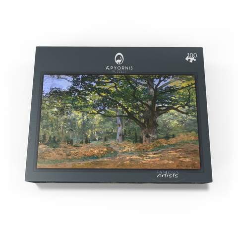 The Bodmer Oak Fontainebleau Forest 1865 by Claude Monet 100 Jigsaw Puzzle box view1