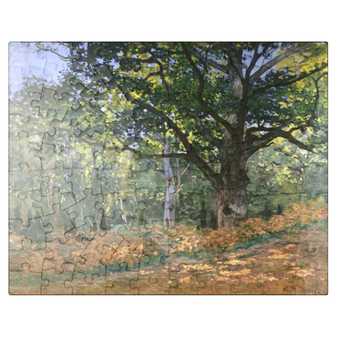 puzzleplate The Bodmer Oak Fontainebleau Forest 1865 by Claude Monet 100 Jigsaw Puzzle
