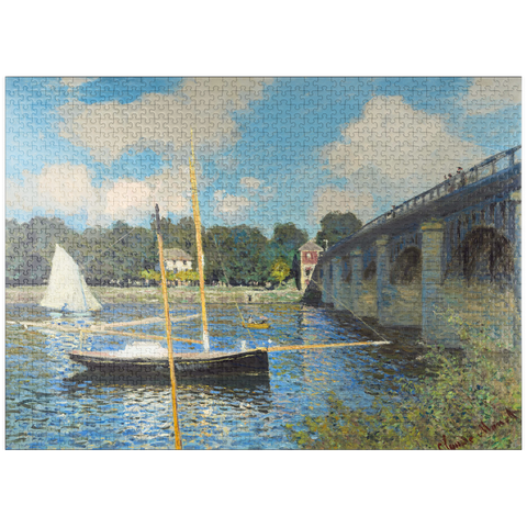 puzzleplate The Bridge at Argenteuil (1874) by Claude Monet 1000 Jigsaw Puzzle