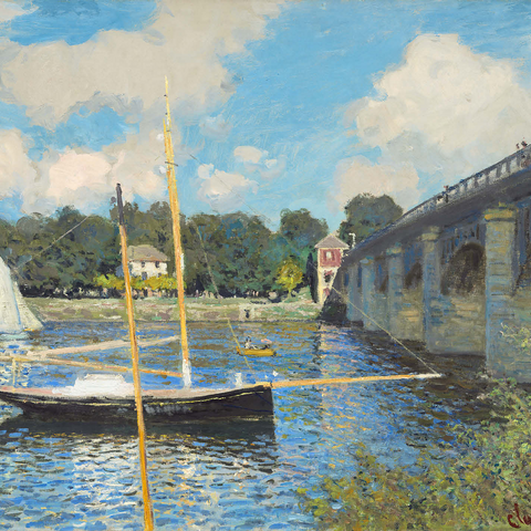 The Bridge at Argenteuil (1874) by Claude Monet 1000 Jigsaw Puzzle 3D Modell