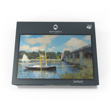 The Bridge at Argenteuil 1874 by Claude Monet 100 Jigsaw Puzzle box view1
