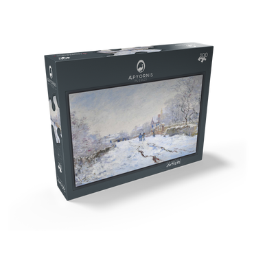 Claude Monets Snow at Argenteuil 1874-1875 100 Jigsaw Puzzle box view1