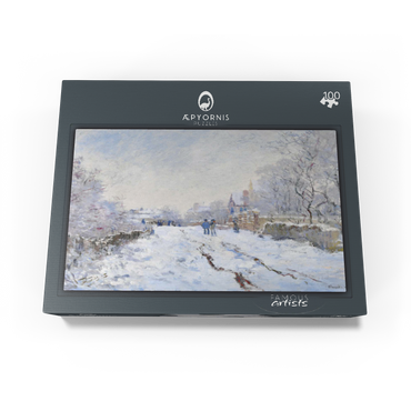 Claude Monets Snow at Argenteuil 1874-1875 100 Jigsaw Puzzle box view1