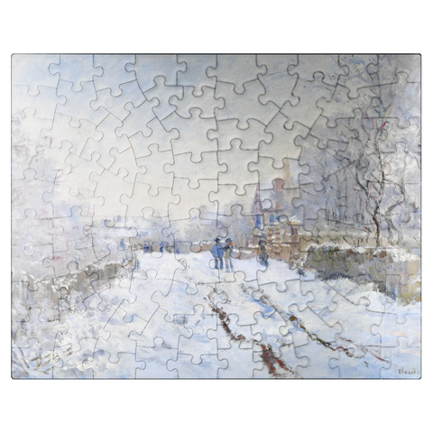 puzzleplate Claude Monets Snow at Argenteuil 1874-1875 100 Jigsaw Puzzle