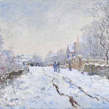Claude Monets Snow at Argenteuil 1874-1875 100 Jigsaw Puzzle 3D Modell