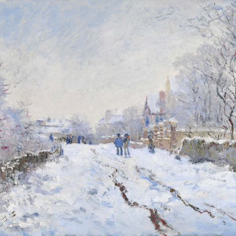 Claude Monets Snow at Argenteuil 1874-1875 100 Jigsaw Puzzle 3D Modell