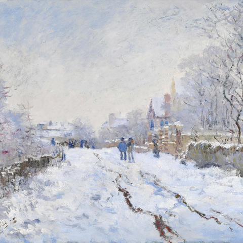 Claude Monets Snow at Argenteuil 1874-1875 500 Jigsaw Puzzle 3D Modell