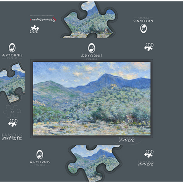 Claude Monets Valle Buona Near Bordighera 1884 100 Jigsaw Puzzle box 3D Modell