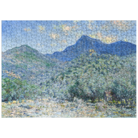 puzzleplate Claude Monets Valle Buona Near Bordighera 1884 500 Jigsaw Puzzle