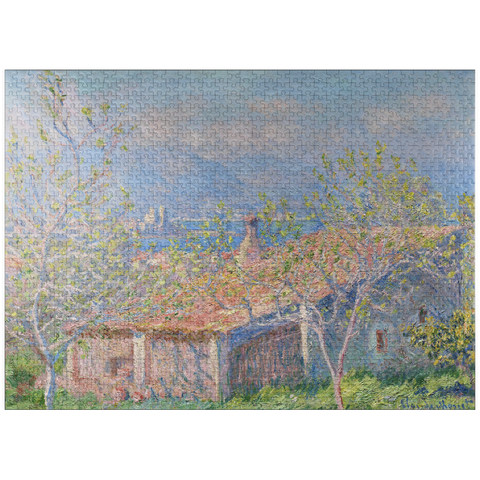 puzzleplate Gardener's House at Antibes (1888) by Claude Monet 1000 Jigsaw Puzzle