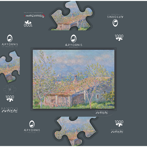 Gardener's House at Antibes (1888) by Claude Monet 1000 Jigsaw Puzzle box 3D Modell