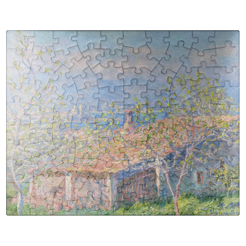 puzzleplate Gardeners House at Antibes 1888 by Claude Monet 100 Jigsaw Puzzle