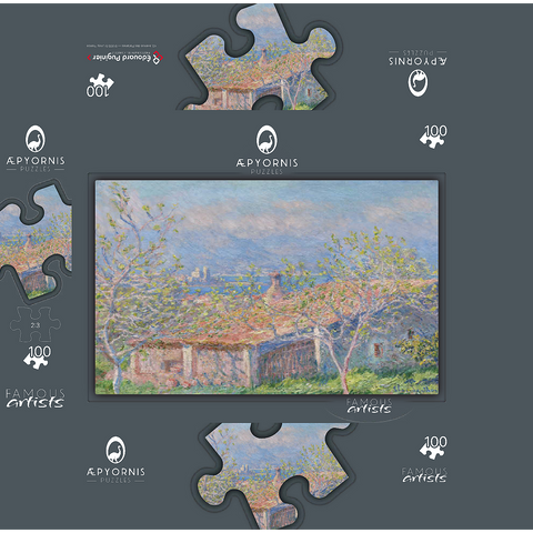 Gardeners House at Antibes 1888 by Claude Monet 100 Jigsaw Puzzle box 3D Modell