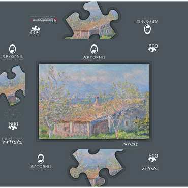 Gardeners House at Antibes 1888 by Claude Monet 500 Jigsaw Puzzle box 3D Modell