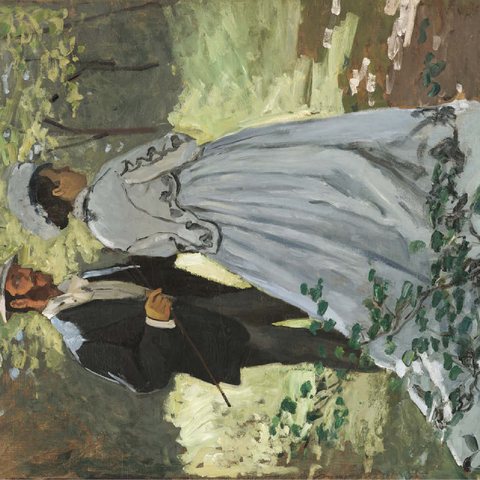 Bazille and Camille 1865 by Claude Monet 100 Jigsaw Puzzle 3D Modell
