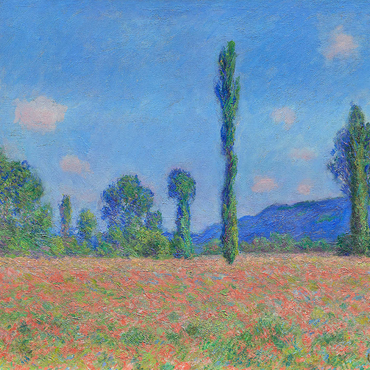 Poppy Field, Giverny (1890-1891) by Claude Monet 1000 Jigsaw Puzzle 3D Modell