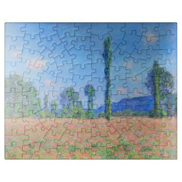 puzzleplate Poppy Field Giverny 1890-1891 by Claude Monet 100 Jigsaw Puzzle
