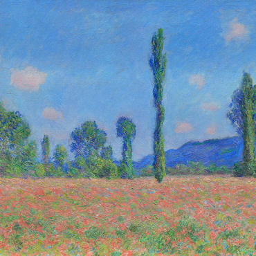 Poppy Field Giverny 1890-1891 by Claude Monet 100 Jigsaw Puzzle 3D Modell