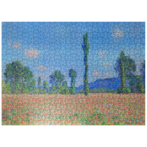 puzzleplate Poppy Field Giverny 1890-1891 by Claude Monet 500 Jigsaw Puzzle
