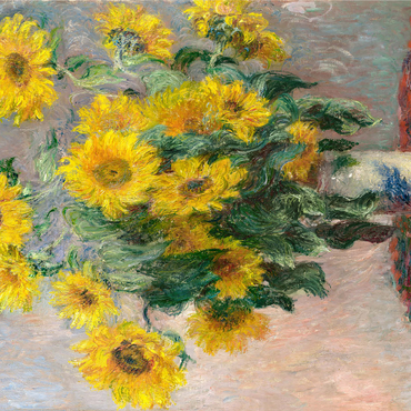 Bouquet of Sunflowers (1881) by Claude Monet 1000 Jigsaw Puzzle 3D Modell