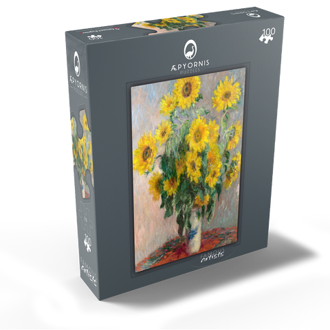 Bouquet of Sunflowers 1881 by Claude Monet 100 Jigsaw Puzzle box view1
