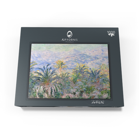 Palm Trees at Bordighera (1884) by Claude Monet 1000 Jigsaw Puzzle box view1