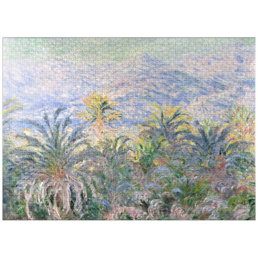 puzzleplate Palm Trees at Bordighera (1884) by Claude Monet 1000 Jigsaw Puzzle