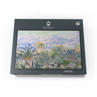 Palm Trees at Bordighera 1884 by Claude Monet 100 Jigsaw Puzzle box view1