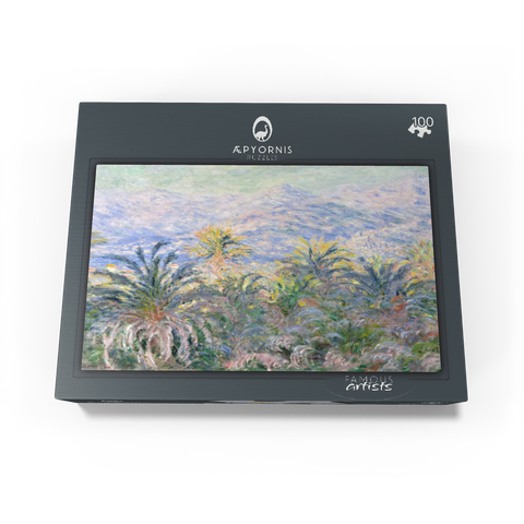 Palm Trees at Bordighera 1884 by Claude Monet 100 Jigsaw Puzzle box view1