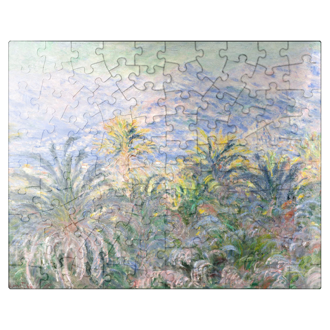puzzleplate Palm Trees at Bordighera 1884 by Claude Monet 100 Jigsaw Puzzle