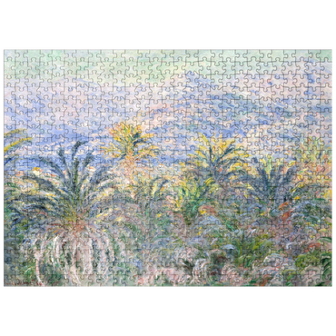 puzzleplate Palm Trees at Bordighera 1884 by Claude Monet 500 Jigsaw Puzzle