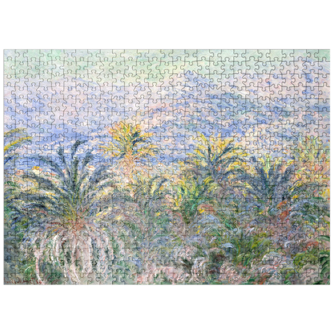 puzzleplate Palm Trees at Bordighera 1884 by Claude Monet 500 Jigsaw Puzzle