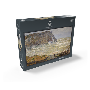 Claude Monets Stormy Sea in Étretat 1883 100 Jigsaw Puzzle box view1