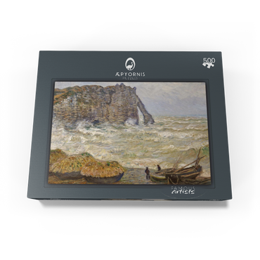 Claude Monets Stormy Sea in Étretat 1883 500 Jigsaw Puzzle box view1