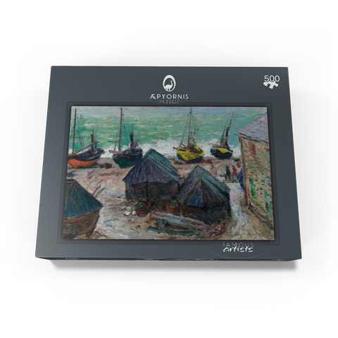 Boats on the Beach at Étretat 1885 by Claude Monet 500 Jigsaw Puzzle box view1