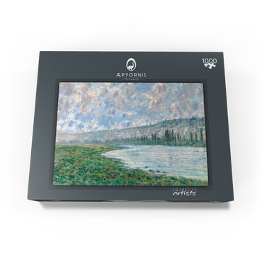 The Seine at Vétheuil (1880) by Claude Monet 1000 Jigsaw Puzzle box view1