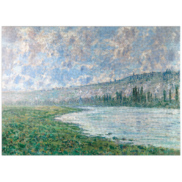 puzzleplate The Seine at Vétheuil (1880) by Claude Monet 1000 Jigsaw Puzzle