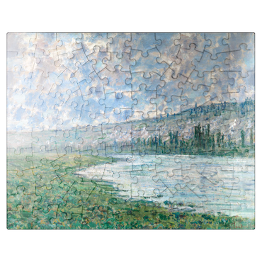 puzzleplate The Seine at Vétheuil 1880 by Claude Monet 100 Jigsaw Puzzle