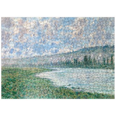 puzzleplate The Seine at Vétheuil 1880 by Claude Monet 500 Jigsaw Puzzle