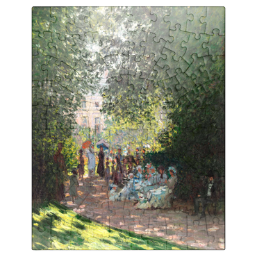 puzzleplate The Parc Monceau 1878 by Claude Monet 100 Jigsaw Puzzle