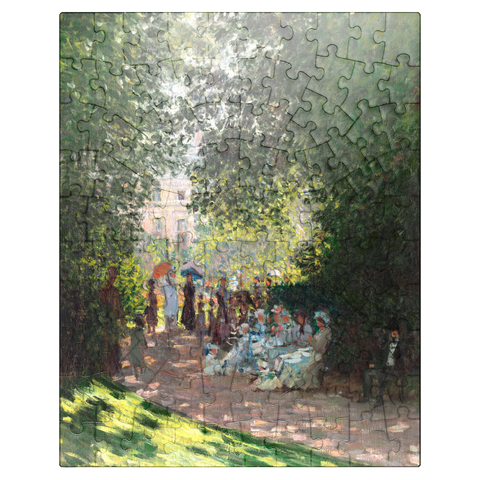 puzzleplate The Parc Monceau 1878 by Claude Monet 100 Jigsaw Puzzle