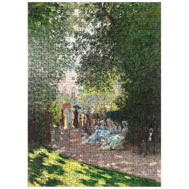 puzzleplate The Parc Monceau 1878 by Claude Monet 500 Jigsaw Puzzle