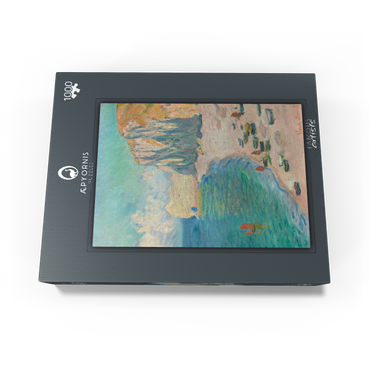 The Beach and the Falaise d'Amont (1885) by Claude Monet 1000 Jigsaw Puzzle box view1