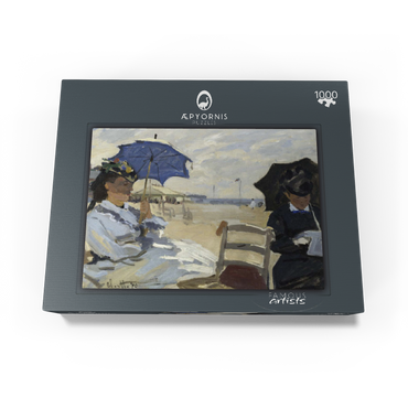 Claude Monet's The Beach at Trouville (1870) 1000 Jigsaw Puzzle box view1
