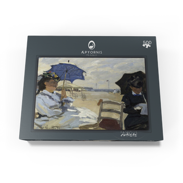 Claude Monets The Beach at Trouville 1870 500 Jigsaw Puzzle box view1