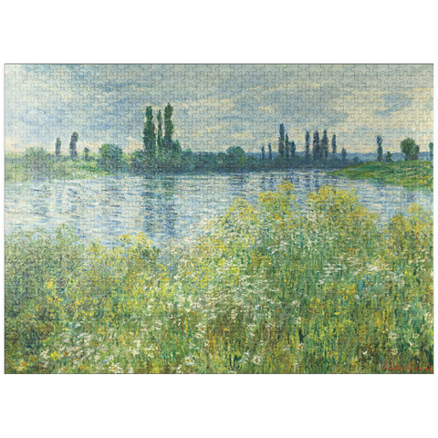 puzzleplate Banks of the Seine, Vétheuil (1880) by Claude Monet 1000 Jigsaw Puzzle