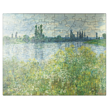 puzzleplate Banks of the Seine Vétheuil 1880 by Claude Monet 100 Jigsaw Puzzle